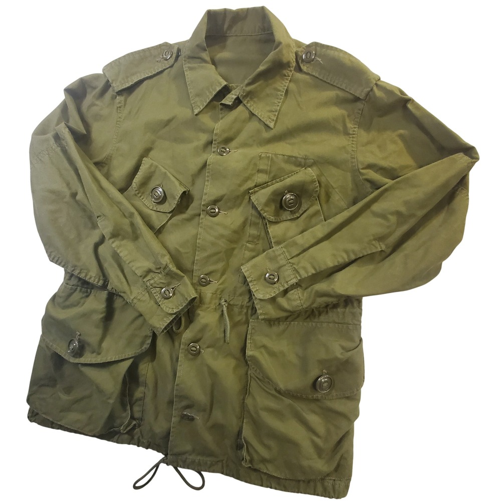 Vintage Canadian Forces MK II Lightweight Combat Coat Jacket 6742 Olive Drab 80s